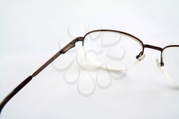 spectacles on white background