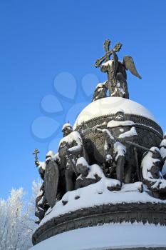 monument of the millennium to Russia in Great Novgorod 