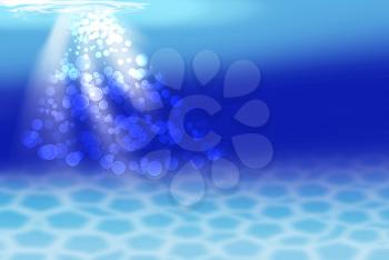 Royalty Free Clipart Image of a Water and Reflection Background