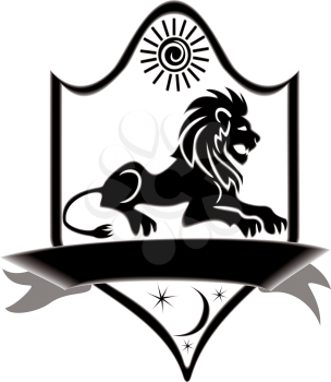 Royalty Free Clipart Image of a Leo Symbol