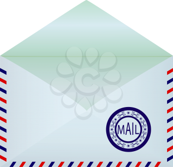 Mail envelope opened, vector illustration EPS8.