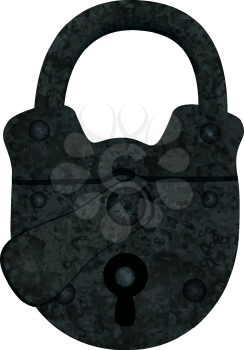 Lock, white background, EPS10 - vector graphics.