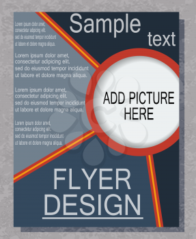 Brochure print your business, EPS10 - vector graphics.
