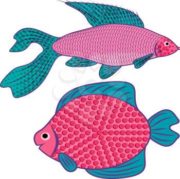 Fantastic exotic fish, EPS10 - vector graphics.