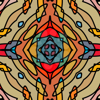Stained-glass style abstract imitation seamless background, EPS8 - vector graphics.