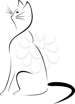Linear figure cat genre minimalism