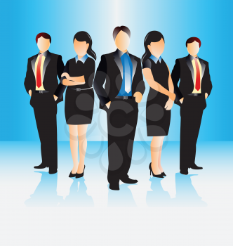 Royalty Free Clipart Image of Businesspeople