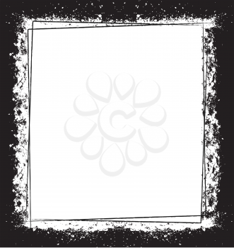 Royalty Free Clipart Image of a Grunge Frame