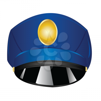 Royalty Free Clipart Image of a Police Cap