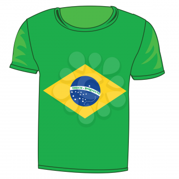 Year cloth t-shirt flag of the country Brasilia