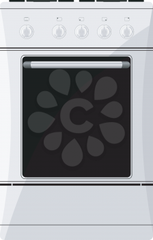 Royalty Free Clipart Image of an Electric Stove