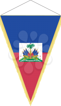 Royalty Free Clipart Image of a National Flag of Haiti
