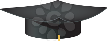 Royalty Free Clipart Image of a Graduation Hat