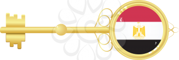 Royalty Free Clipart Image of an Egyptian Key