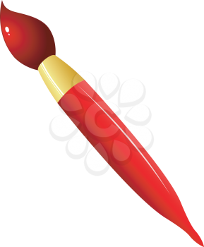 Royalty Free Photo of a Red Paintbrush