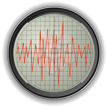 Royalty Free Clipart Image of an Oscilloscope