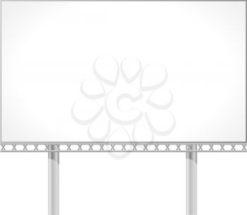 Royalty Free Clipart Image of a Large Billboard