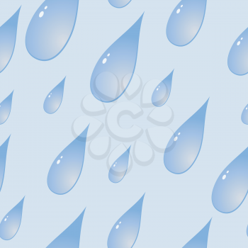 Royalty Free Clipart Image of a Background of Water Drops
