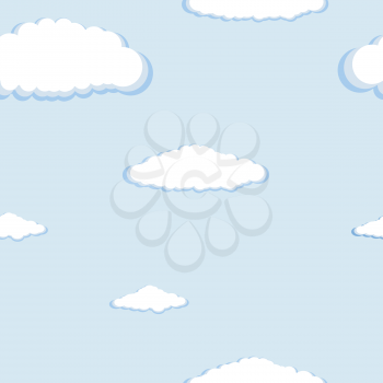 Royalty Free Clipart Image of a Blue Sky With clouds 