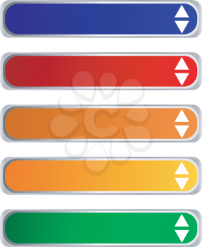 Color buttons with download icon