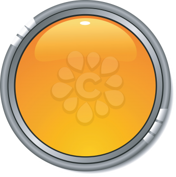Vector glossy yellow   button