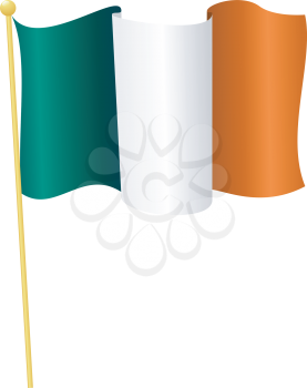 Vector illustration of the flag Ireland