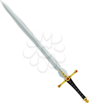 Vector illustration of an ancient sword