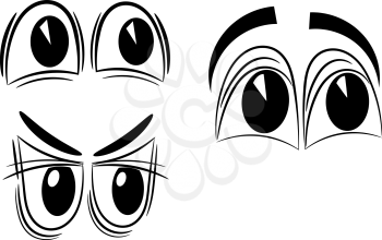 Cartoon eyes. eps10
