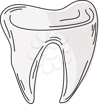 Cartoon tooth. eps10 
