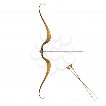 Vintage bow and arrows