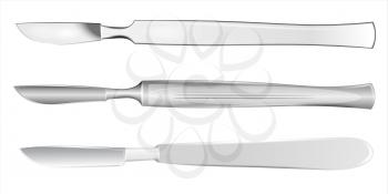 Set of medical scalpels