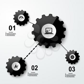 Set of infographic, buttons for websites