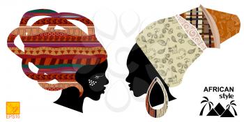 Heads of an African womens