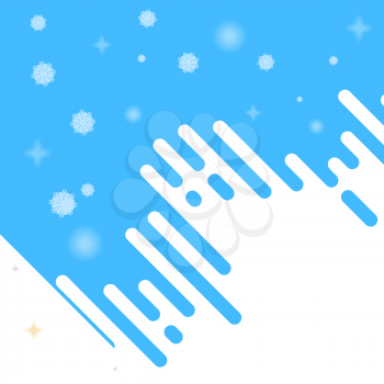 Abstract winter background with blue stripes and glowing elements. Vector illustration of 
winter
