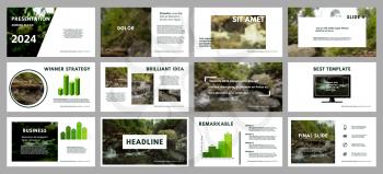  Business backgrounds of digital technology. Mountain Colored elements for presentation templates. Leaflet Annual report cover design. Banner brochure layout design. Flyer. Vector illustration