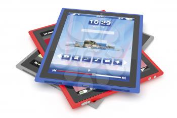 Royalty Free Clipart Image of a Tablet Computer