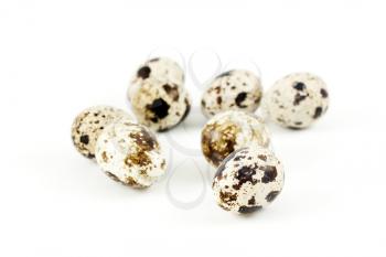 Royalty Free Clipart Image of Quail Eggs
