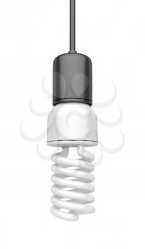 Light bulb isolated on white background 