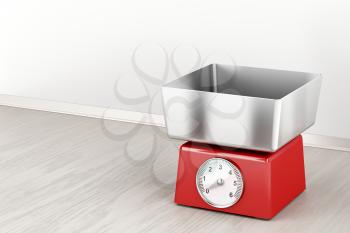 Mechanical weight scale in the kitchen