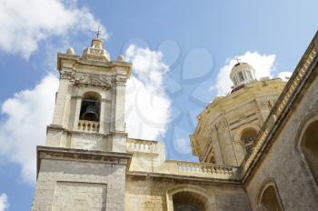 Details of St. Paul church in Rabat, Malta                    