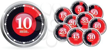 Royalty Free Clipart Image of Timers