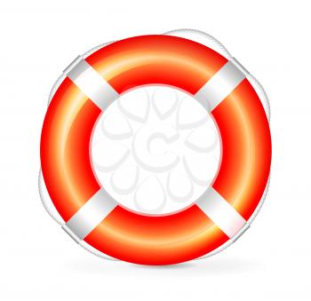 Royalty Free Clipart Image of a Life Preserver