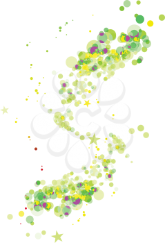 Royalty Free Clipart Image of a Spatter and Star Background