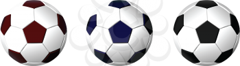 Royalty Free Clipart Image of Soccer Balls