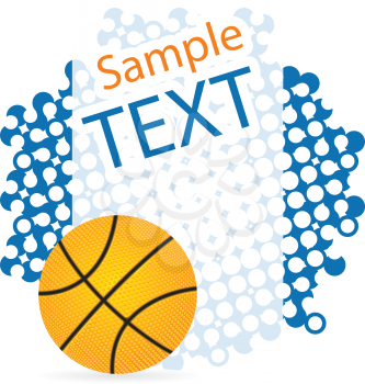 Royalty Free Clipart Image of a Basketball Background