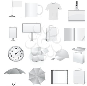 Royalty Free Clipart Image of Assorted Elements