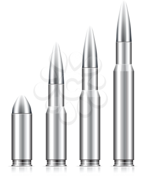 Royalty Free Clipart Image of Bullets