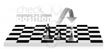 Royalty Free Clipart Image of a Chess Move