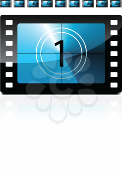 Royalty Free Clipart Image of a Film