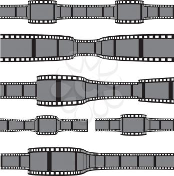 Royalty Free Clipart Image of Film Strips